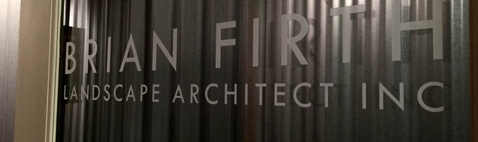 Brian Firth Landscape Architect