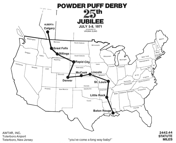 Race Route Map 1971