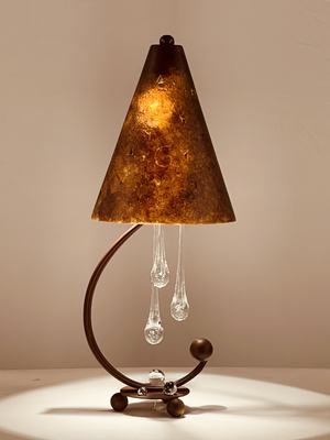 Image #1 about Merlin Amber Table Lamp