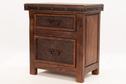Image #1 about Hacienda Tooled Leather Nightstand (2-Drawer)