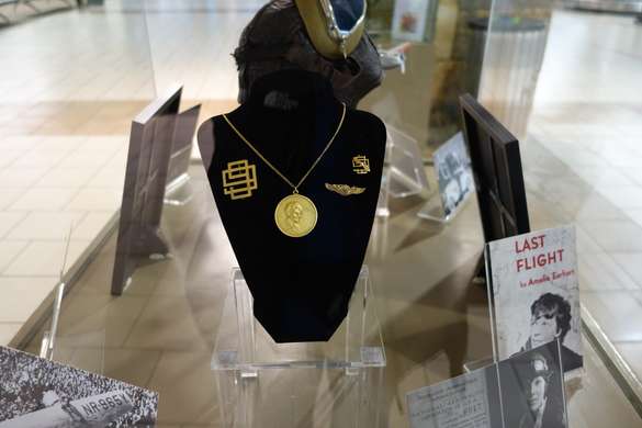 Image about Amelia Earhart Display at Will Rogers Airport