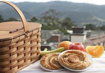 Breakfast basket delivered to your room