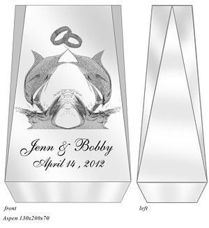 BillfishCustom Laser Wedding Rings Image includes Postage.