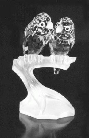 SCS Swarovski Collectors Society Annual Edition 1987 Lovebirds