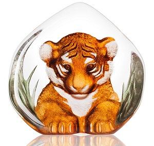 Painted Crystal Tiger Cub 34174