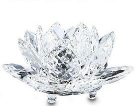 Swarovski Crystal Waterlily Candleholder, Large