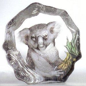 Mats Jonasson Koala Crystal Sculpture MJ 33890