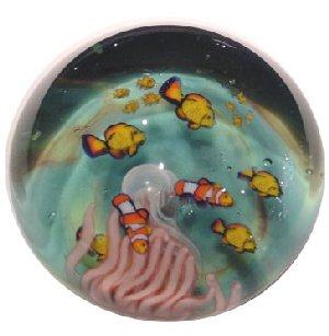 Jesse Taj Clownfish with Coral Paperweight