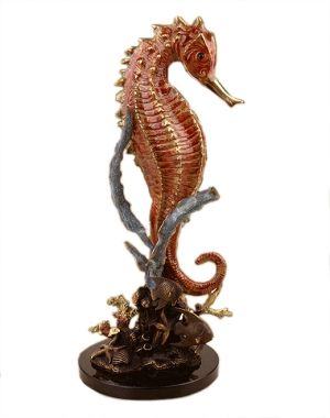 Large Imperial Bronze Sea Horse