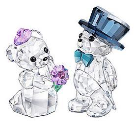 Swarovski Crystal You and I Kris Bear Bride and Groom
