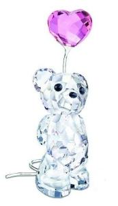 Swarovski Kris Bear with Heart Balloon, I Love You