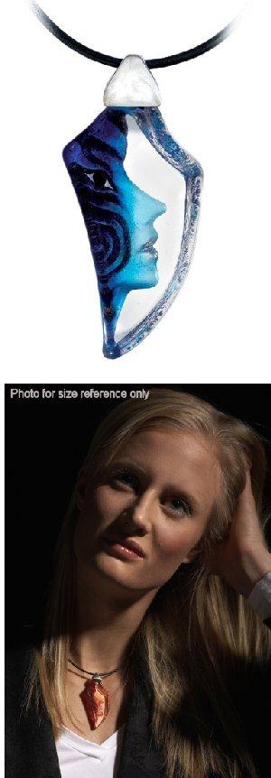 Mats Jonasson Amazona Blue Crystal Necklace