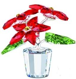 Swarovski Poinsettia Flower in Pot