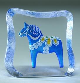 Dalecarlia Horse  Blue, by Mats Jonasson