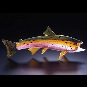 HOPKO Glass Brown Trout Sculpture - large item  temporarily unavailable.