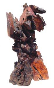 Breaking Through Redwood Abstract Sculpture by Daryl Stokes