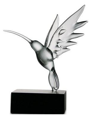 Hummingbird Glass Sculpture
