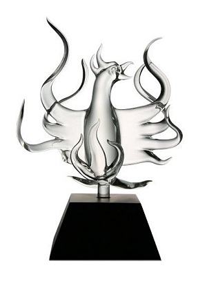Phoenix  Bird Glass Sculpture - Special order