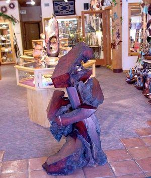 Hogan Trading Company Redwood Sculpture Display
