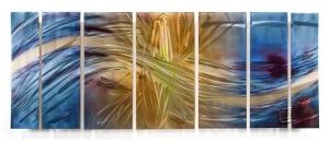 Modern Art Metal Wall Panels Set