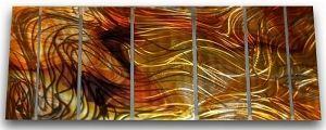 Abstract Art Metal Wall Panels Set