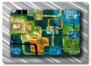 Retro Tiles Abstract Art Metal Wall Panel