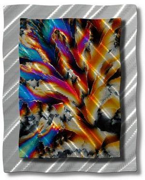 Thermogenic Eruption Abstract Metal Wall Panel