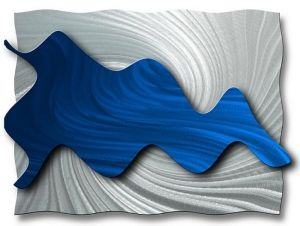 Hydrodynamic Abstract Art Metal Wall Design