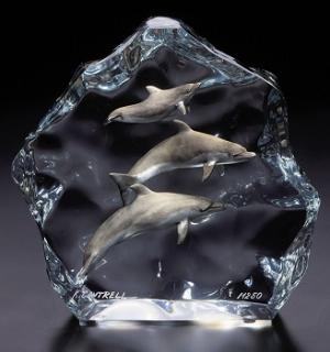 Destination Paradise - Dolphins Sculpture by Kitty Cantrell