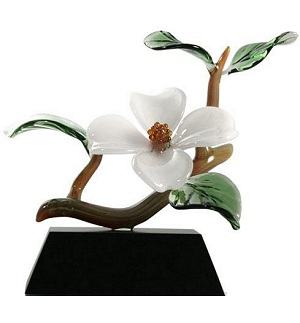 Frabel Studios Glass Dogwood, One Blossom, Color