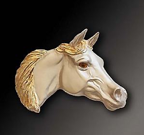 Arabian White Horse Pendant 