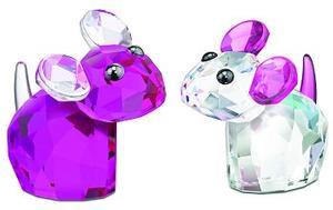 Swarovski Anna and Emma Lovlots Mice Pioneers RETIRED