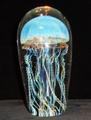 Blue Moon Glass Jellyfish Sculpture by Richard Satava