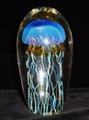 Blue Moon Glass Jellyfish Sculpture by Rick Satava