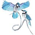 Swarovski Pair of Blue Jays