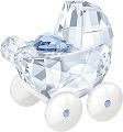 Swarovski Creystal Pram Blue