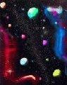 "Deep Space 12" Reverse Glass Art