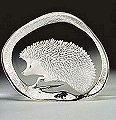 Hedgehog  - Crystal Etching by Mats Jonasson-MJ 33366