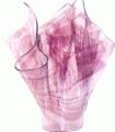 Serviente Glass Amethyst Folded Vase, Large