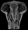 Mats Jonasson Elephant - Glass Etching MJ 33664