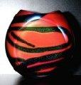 Red Chameleon Vase