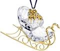 Sleigh Ornament in Gold - Retired