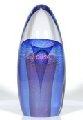 Pink and Blue Veil Cone Shape Paperweight, Geyser Series