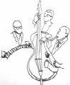Jazz Trio Standards 1 metal Wallsculpture