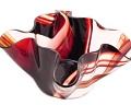 Serviente Glass Red Flounce Vase