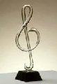 Treble Clef Glass Sculpture - Special order