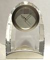 Swarovski small crystal clock with metal base