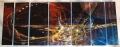 Modern Art Metal Wall Panels Set