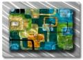 Retro Tiles Abstract Art Metal Wall Panel