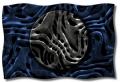 Midnight Moon Abstract Art Metal Wall Panel